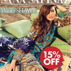 15% OFF! SANA SAFINAZ Winter Shawl Collection 2015